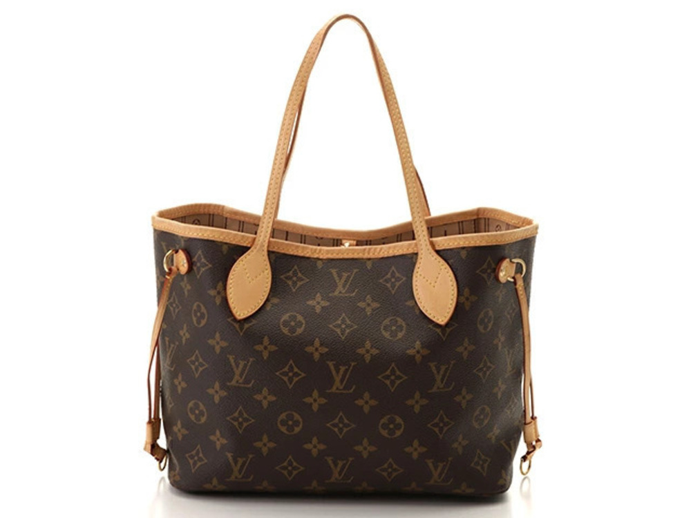 Louis Vuitton Neverfull tote bag Monogram canvas cowhide leather
